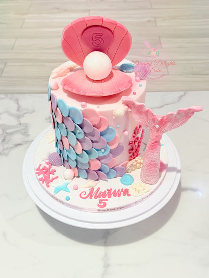 Mermaid Tail Birthday Cake