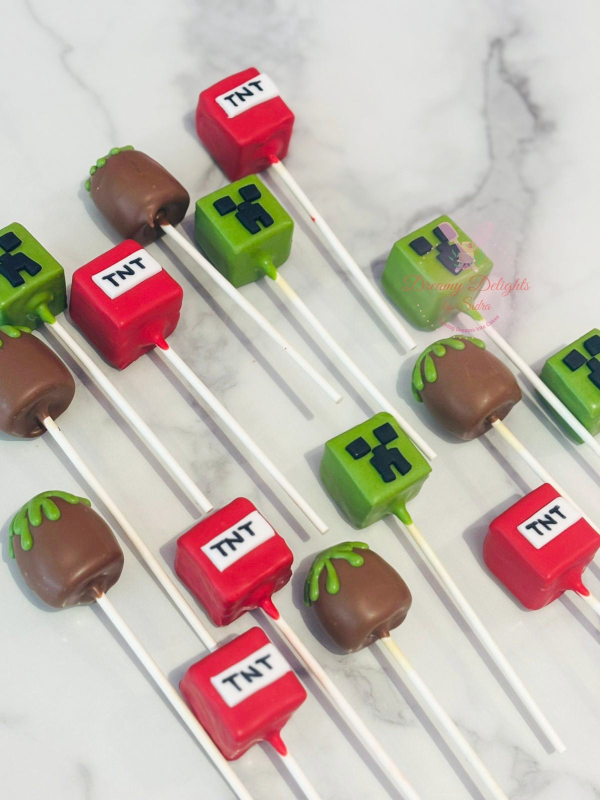 Minecraft Cakepops