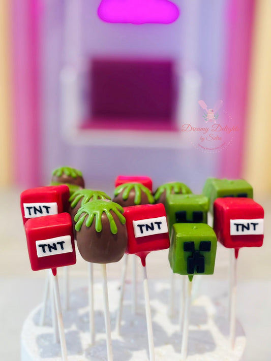 Minecraft Cakepops
