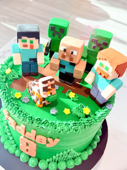 Minecraft Birthday Cake