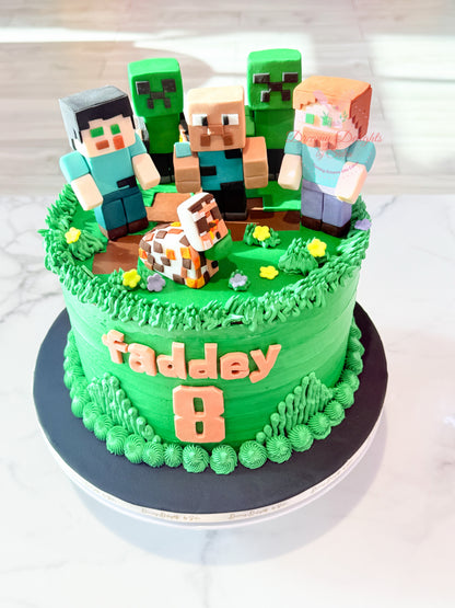 Minecraft Birthday Cake