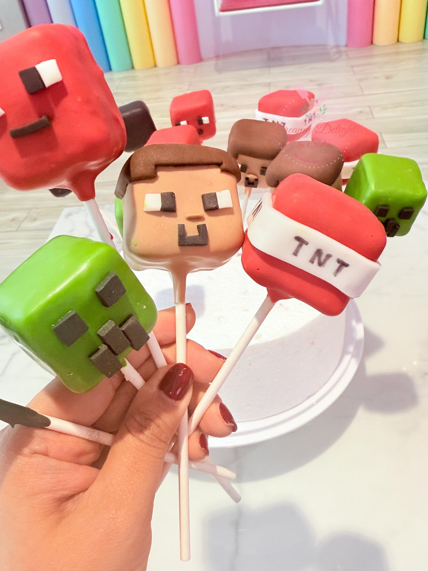 Minecraft Cakepops