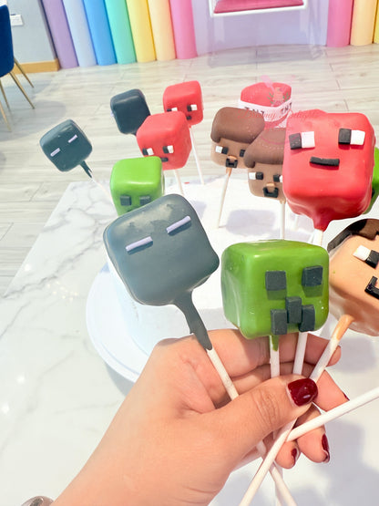 Minecraft Cakepops