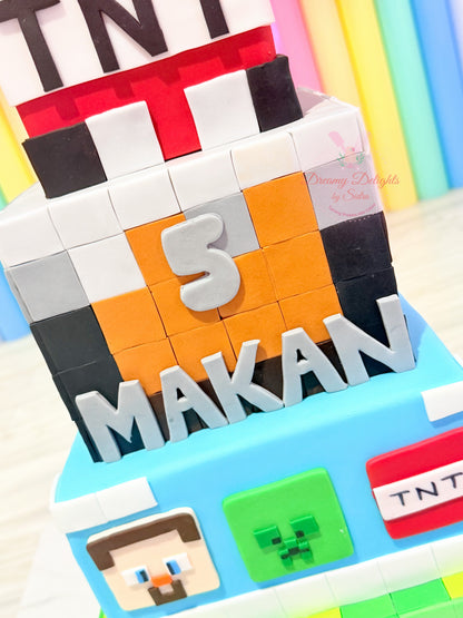 Minecraft TNT Cake