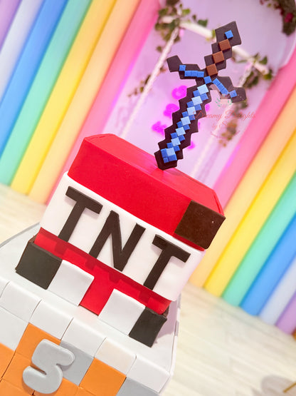 Minecraft TNT Cake