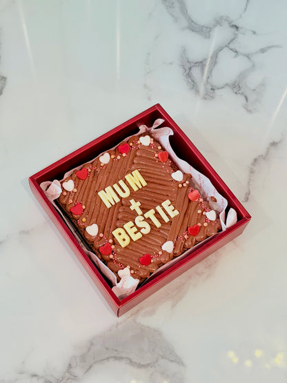 Mothers Day Brownie Slab