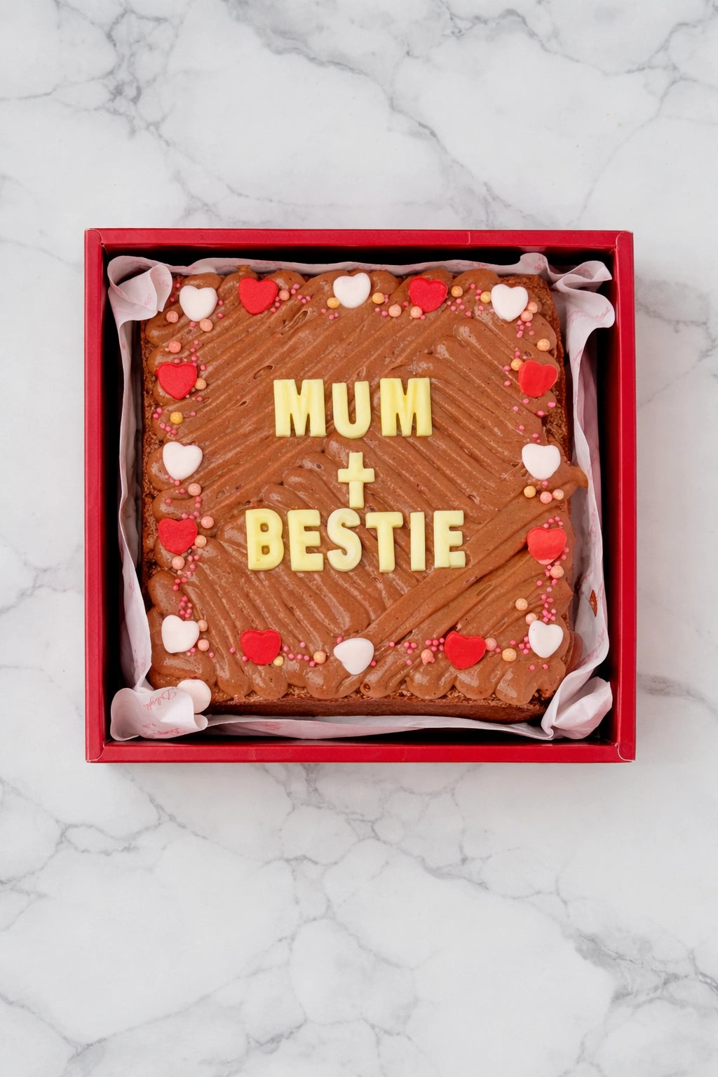 Mothers Day Brownie Slab
