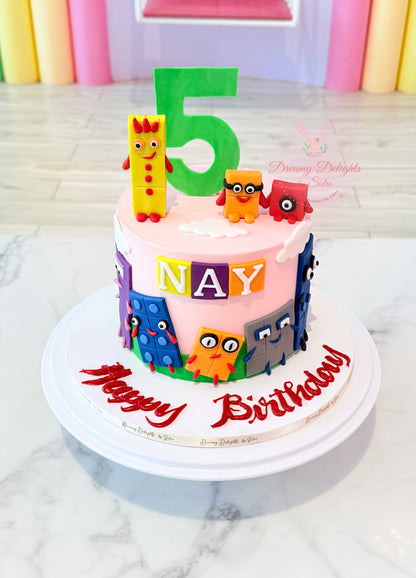Number Blocks Cake