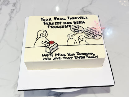 Office Farewell Cake