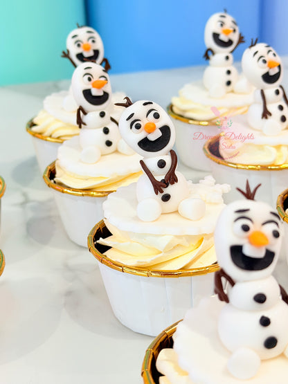 Olaf Cupcakes