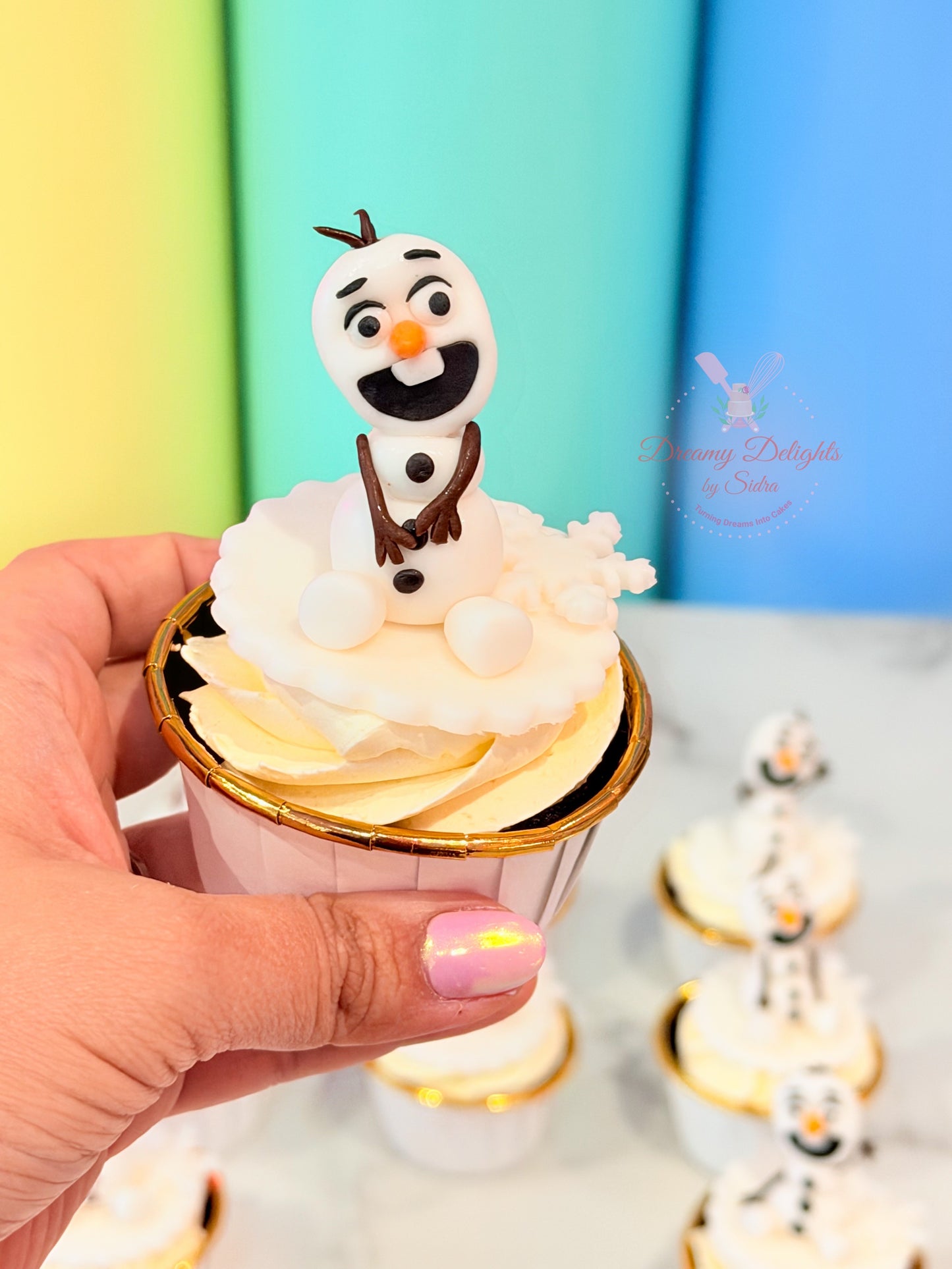Olaf Cupcakes