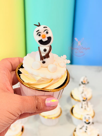 Olaf Cupcakes