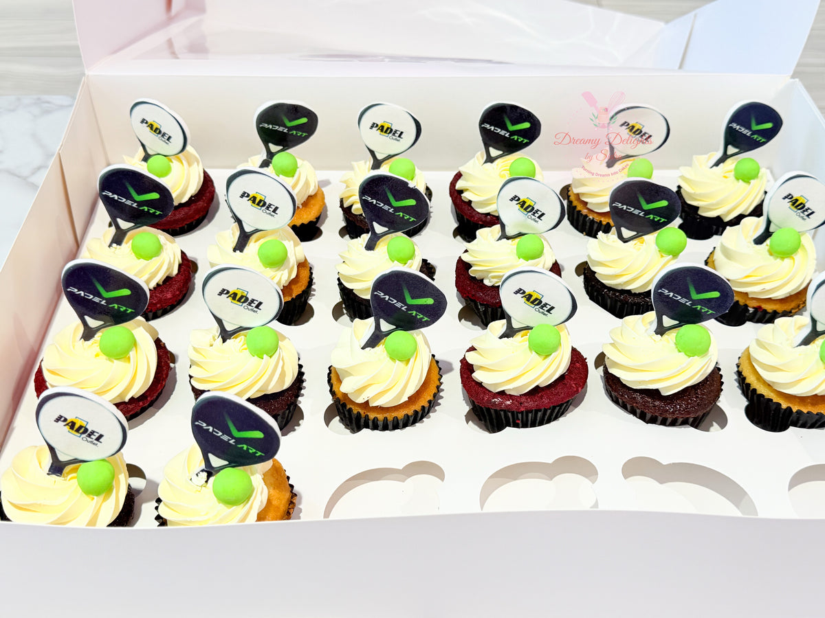 Padel Racket Cake Design Padel Themed Cupcakes Dubai | Custom Sports Cupcakes ...