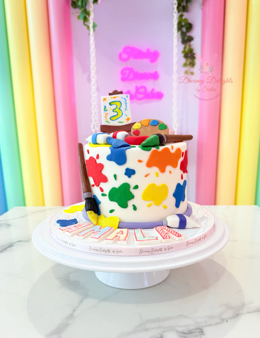 Paint Artist Cake