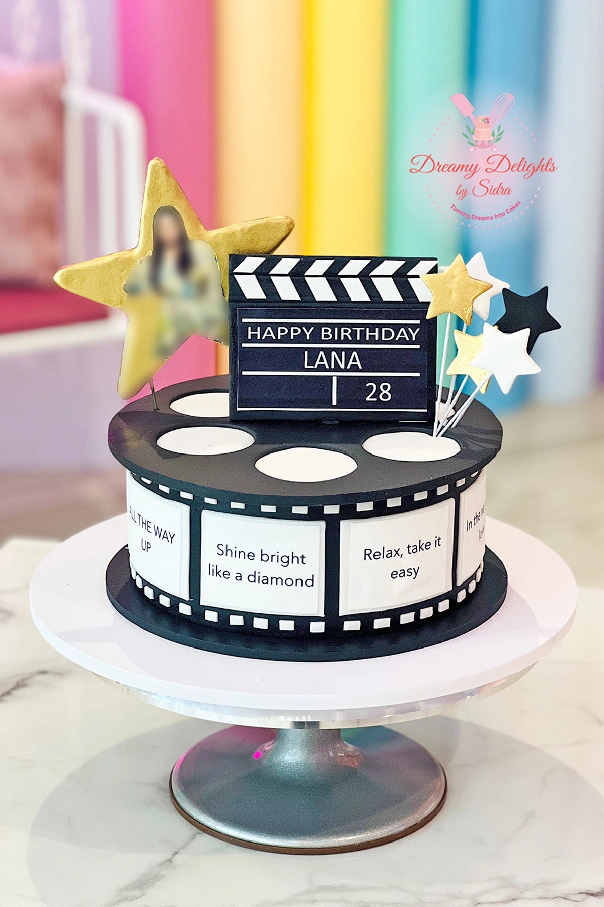 Photo Reel Cake