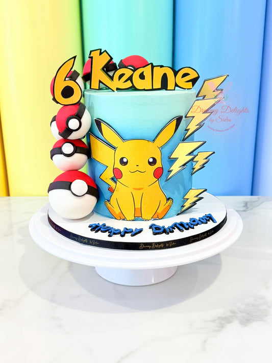 Pikachu Pokémon Cake Dubai | Custom Game Cake for Boys