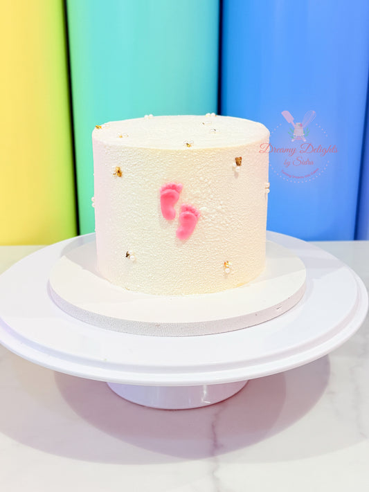 Pink Baby Feet Cake Dubai | Baby Shower Cake