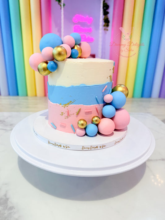 Pink or Blue Baby Shower Cake