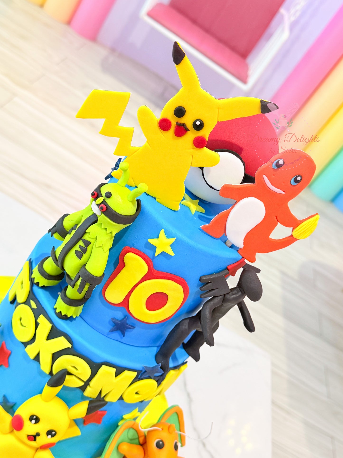 Pokemon Characters Cake