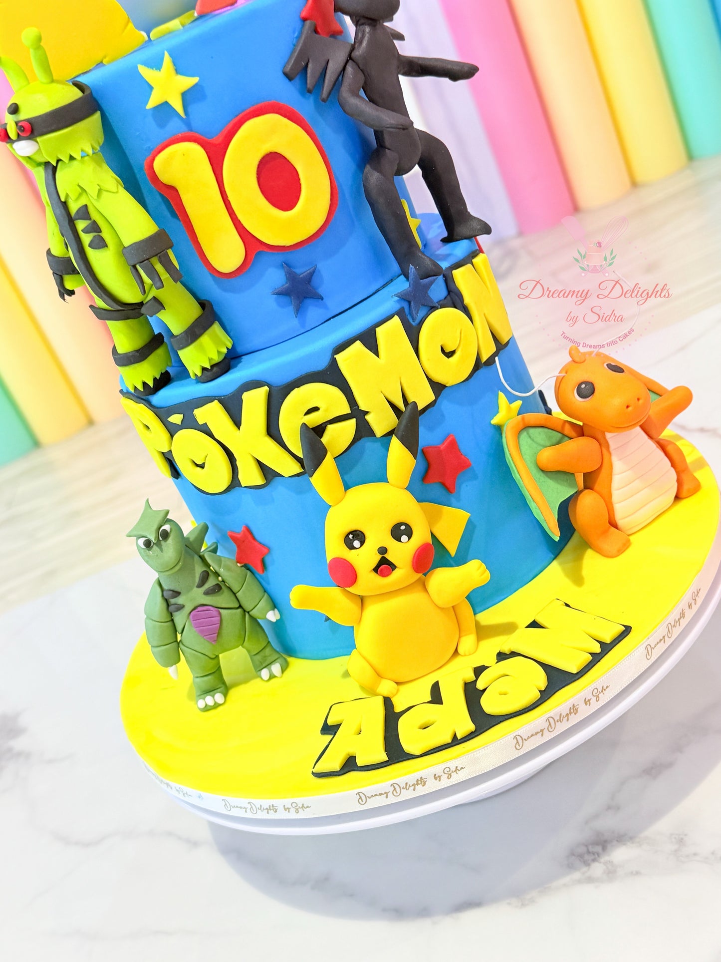 Pokemon Characters Cake