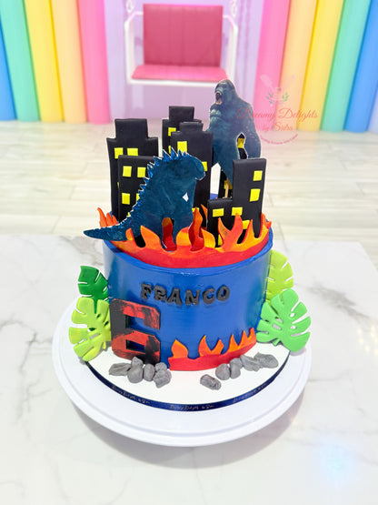 Godzilla vs Kong Cake