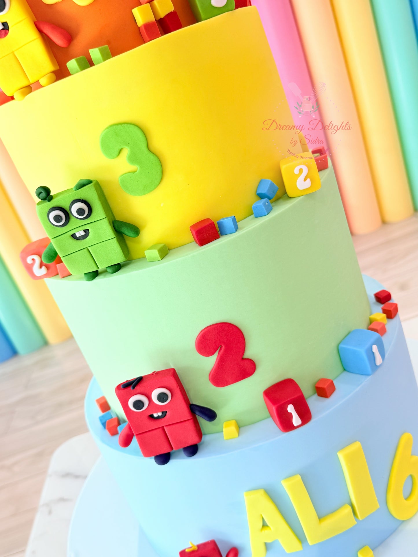 Number Blocks Cake