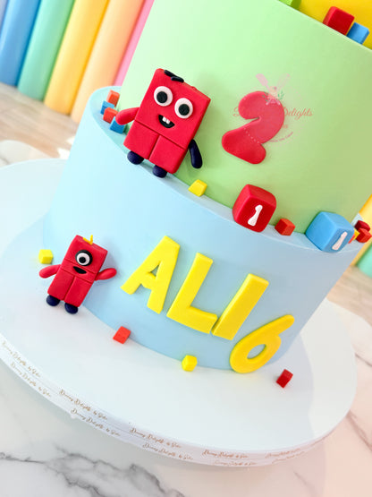 Number Blocks Cake