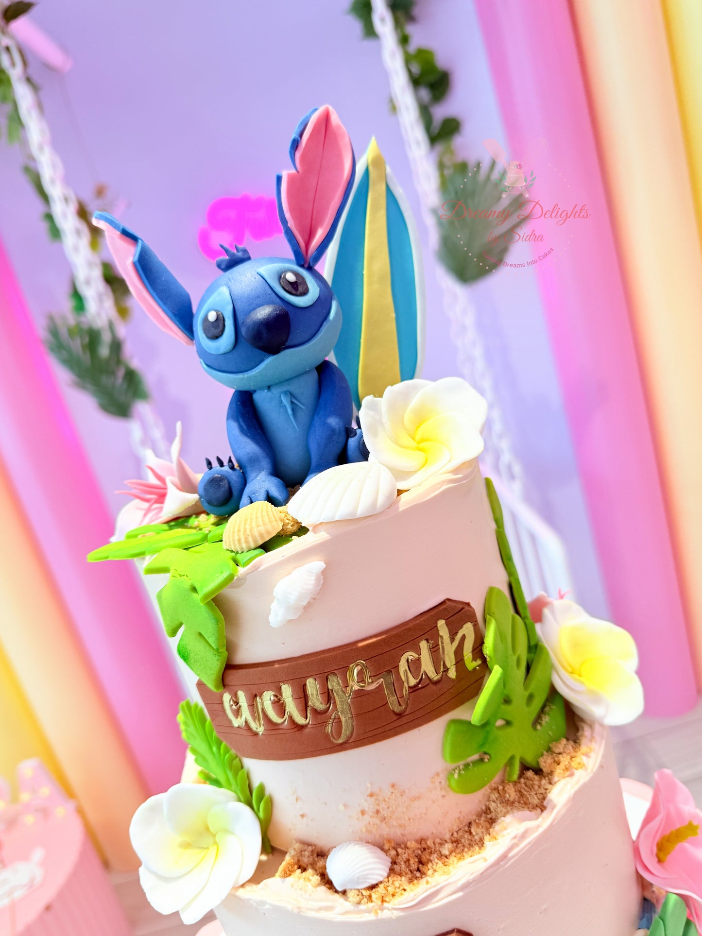 Stitch Surfboard Cake