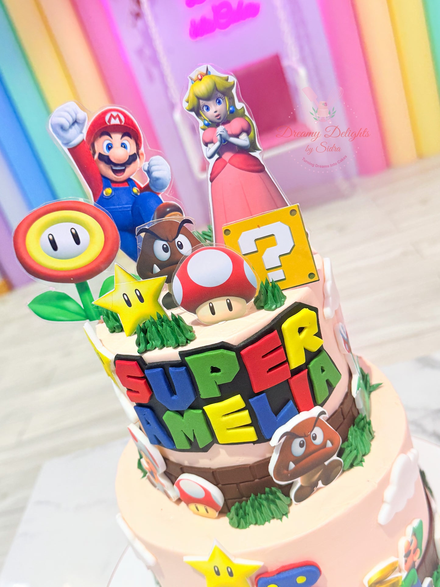 Princess Peach Super Mario Cake