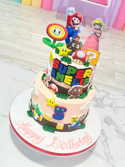 Princess Peach Super Mario Cake