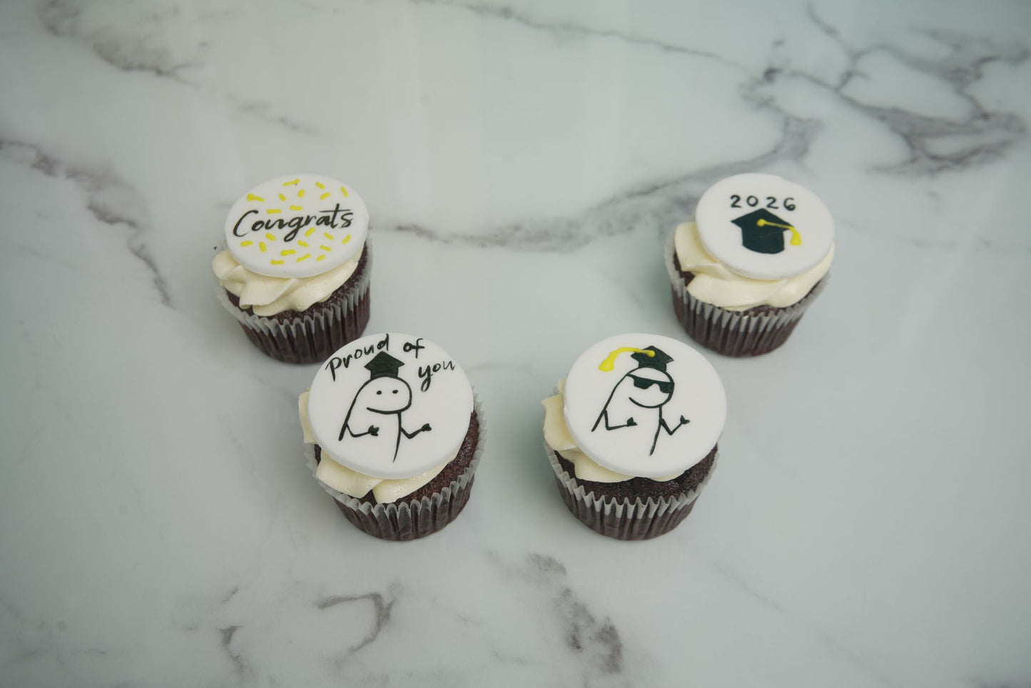 Proud of You Graduation Cupcakes