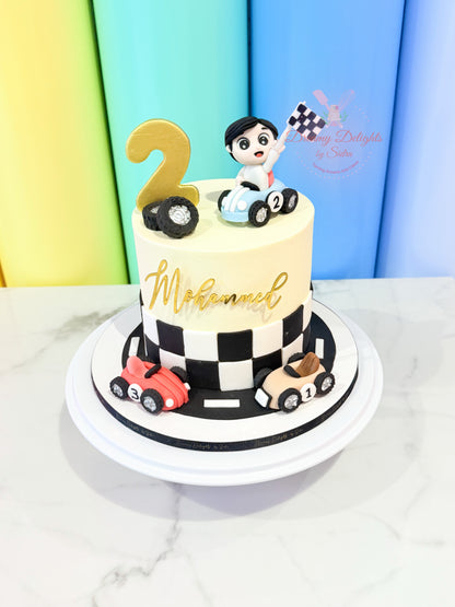 Racing Cars Birthday Cake