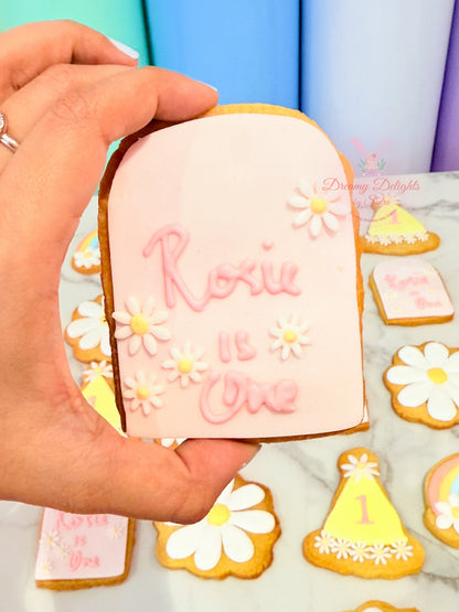 Rainbows and Daisies Cookies