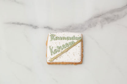 Ramadan Kareem Green and White Cookies