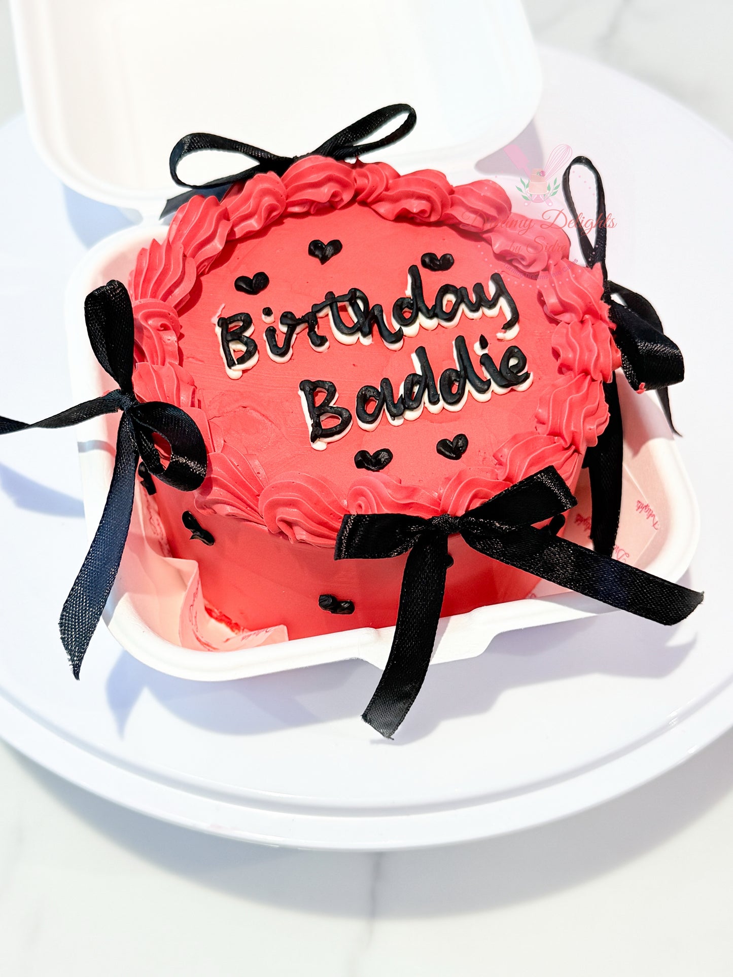Red Birthday Bento Cake