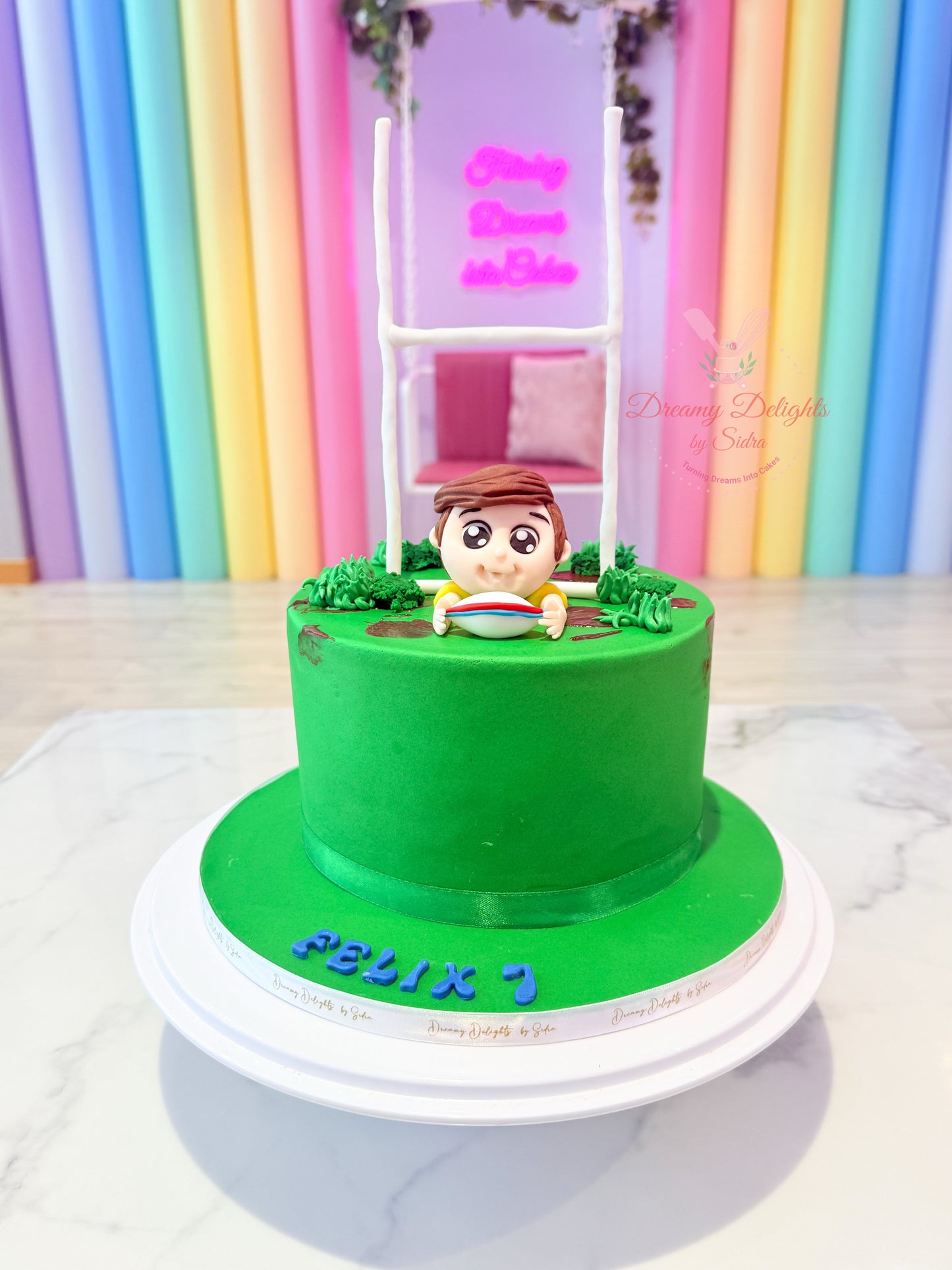 Custom Rugby Birthday Cake