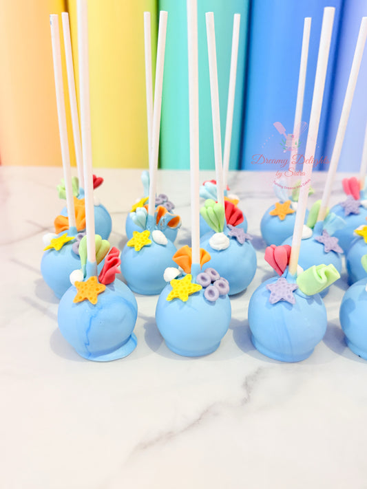 Elegant Sea Themed Cake Pops