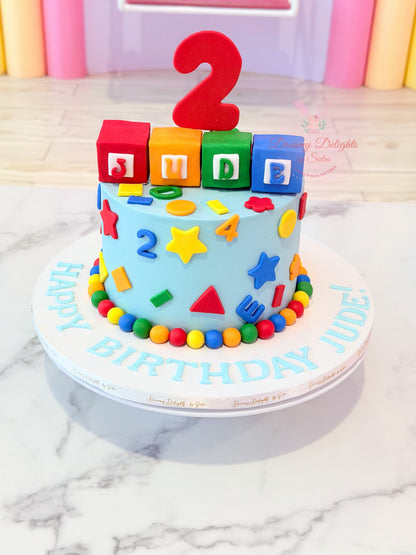 Shapes and Numbers Cake
