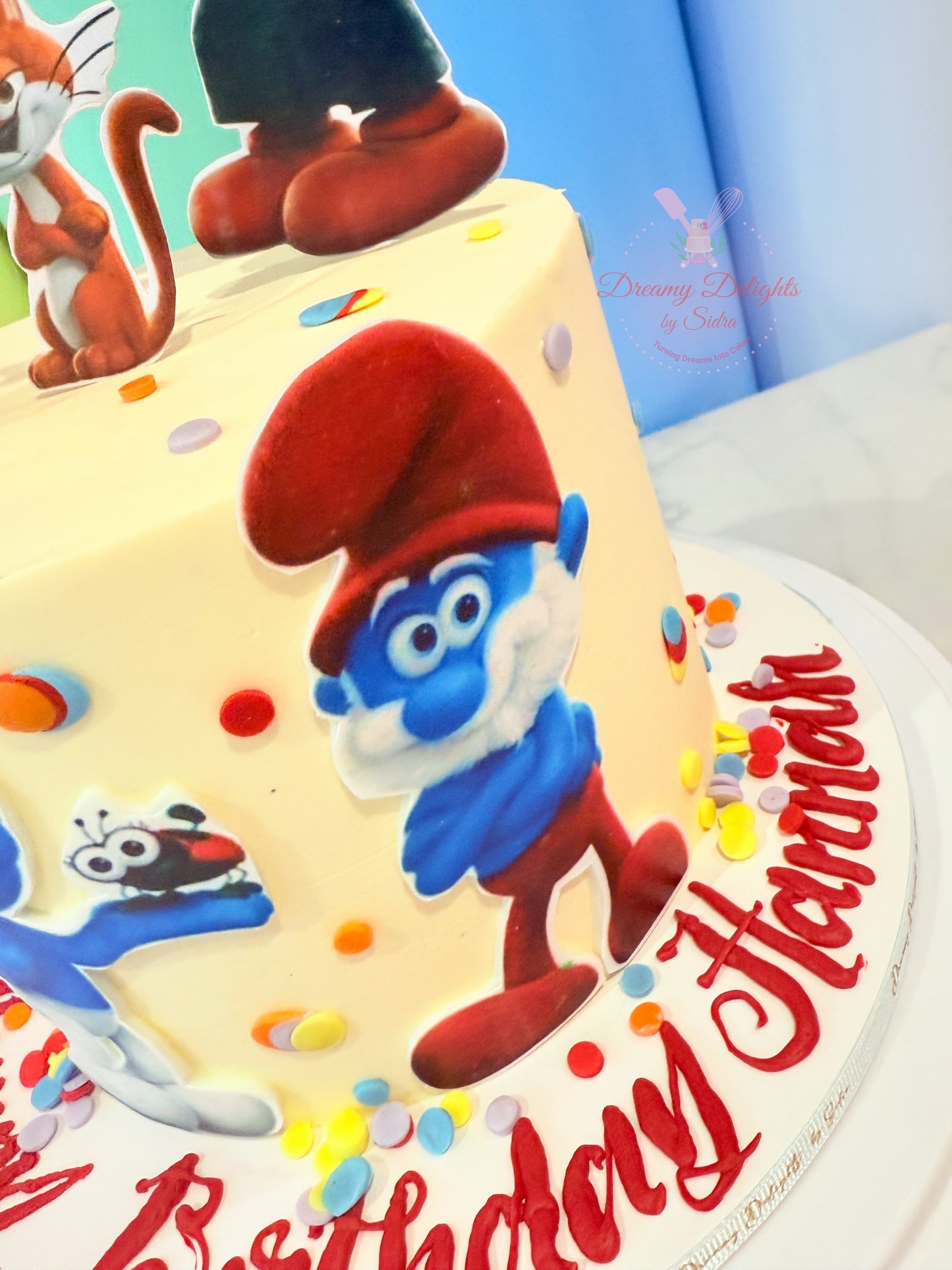 Smurfs Birthday Cake