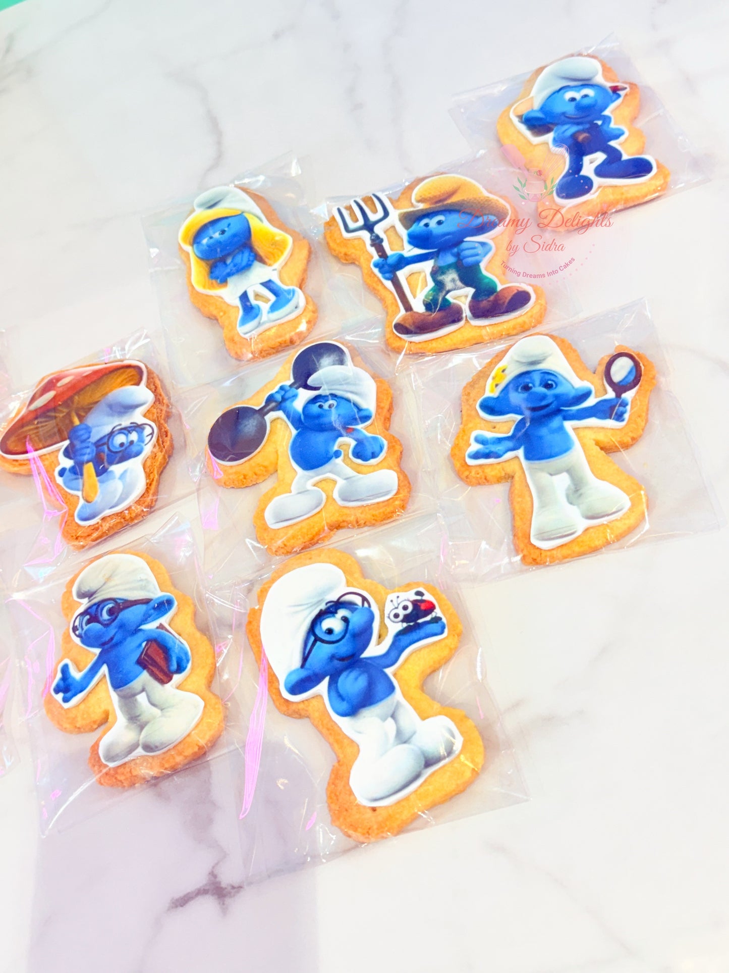 Smurfs Theme Cookies