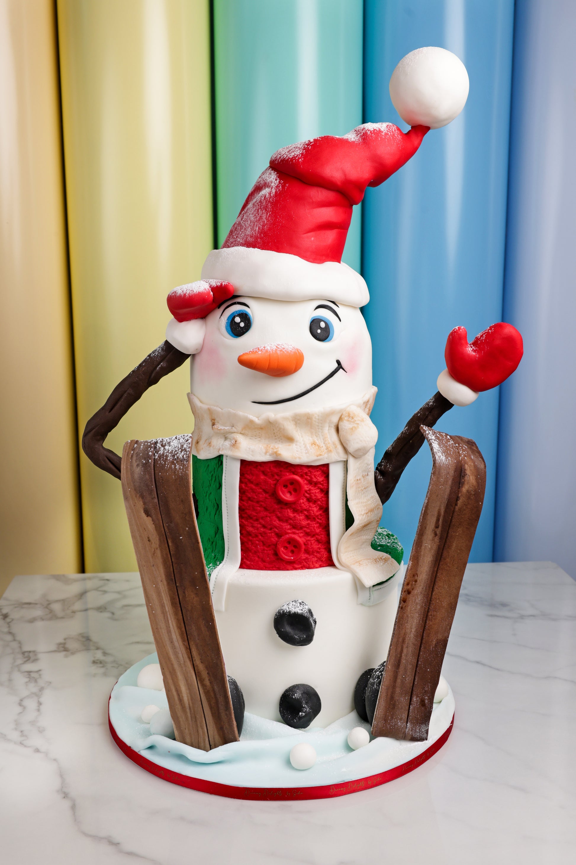 Snowman Festive Christmas Cake Christmas cake in Dubai festive snowman design