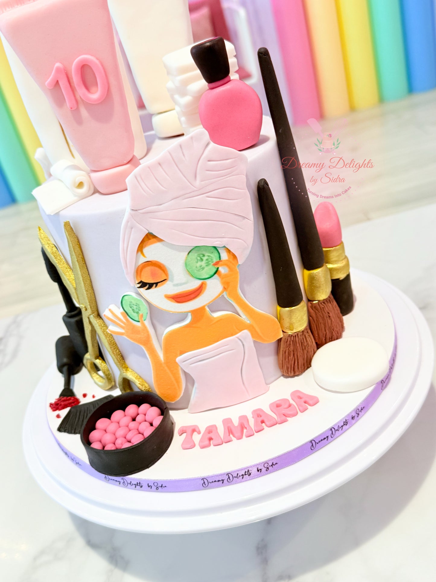 Relaxing Spa Theme Cake