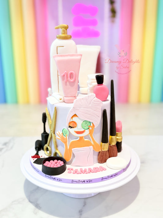 Relaxing Spa Theme Cake