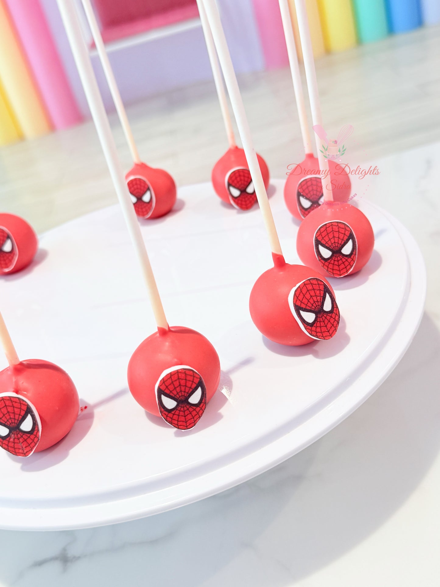 Spider-Man Cake Pops