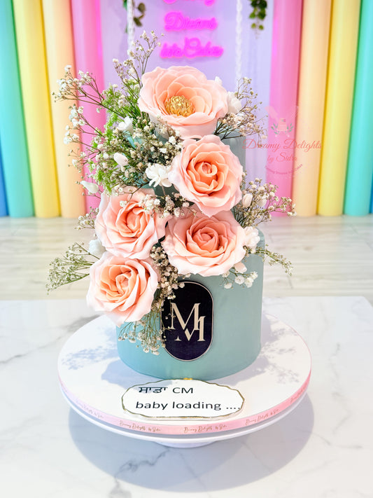 Sugar Flower elegant Anniversary cake