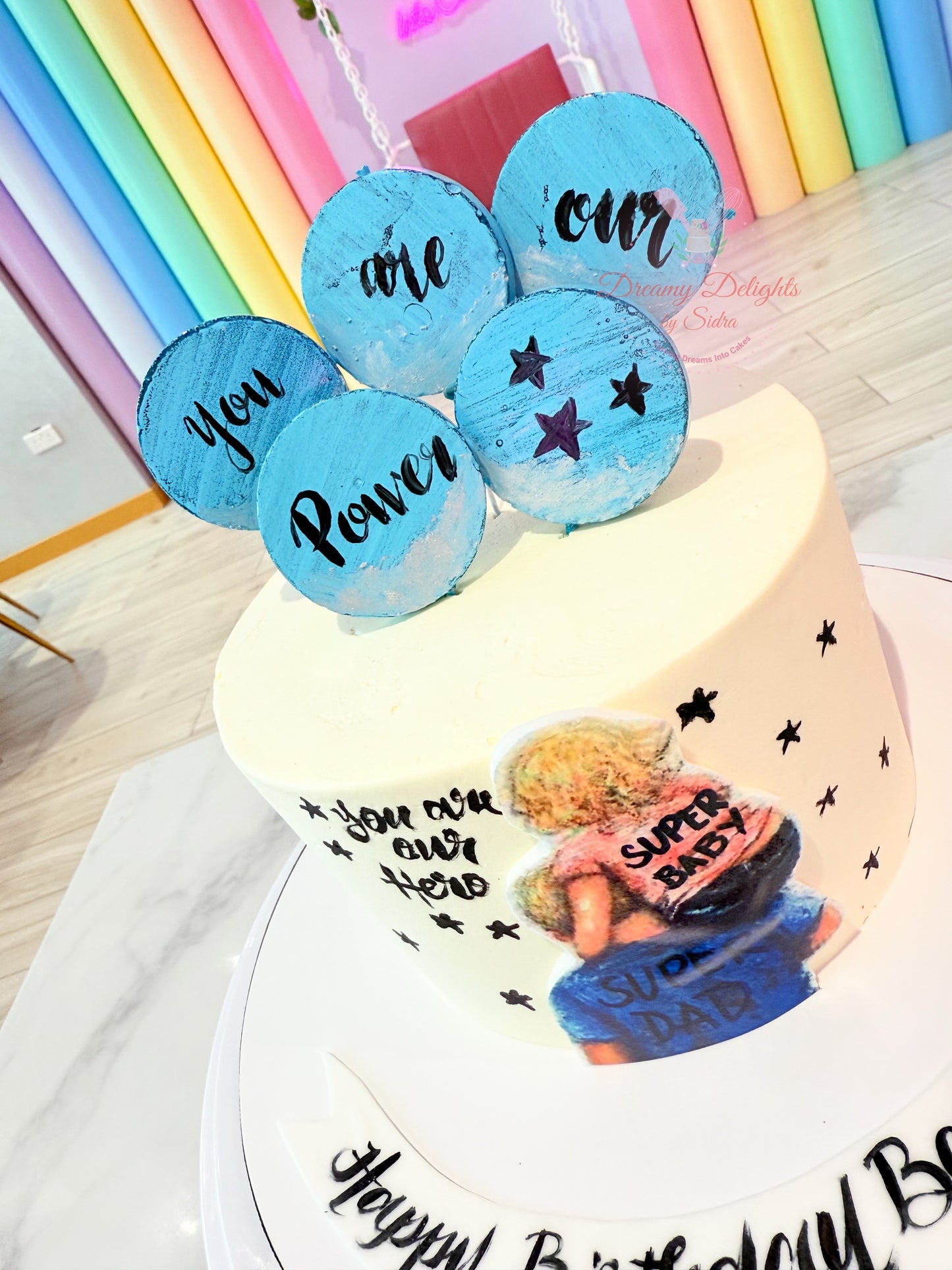 Super Hero Super Dad Cake