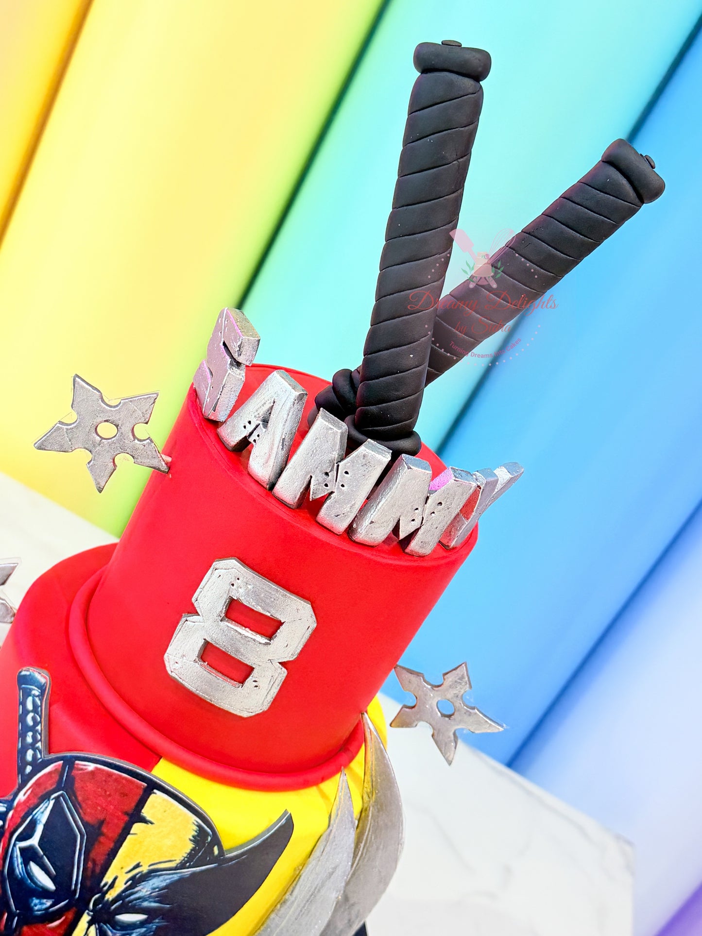 Deadpool and Wolverine Cake