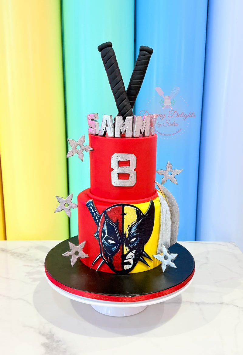 Deadpool and Wolverine Cake Dubai