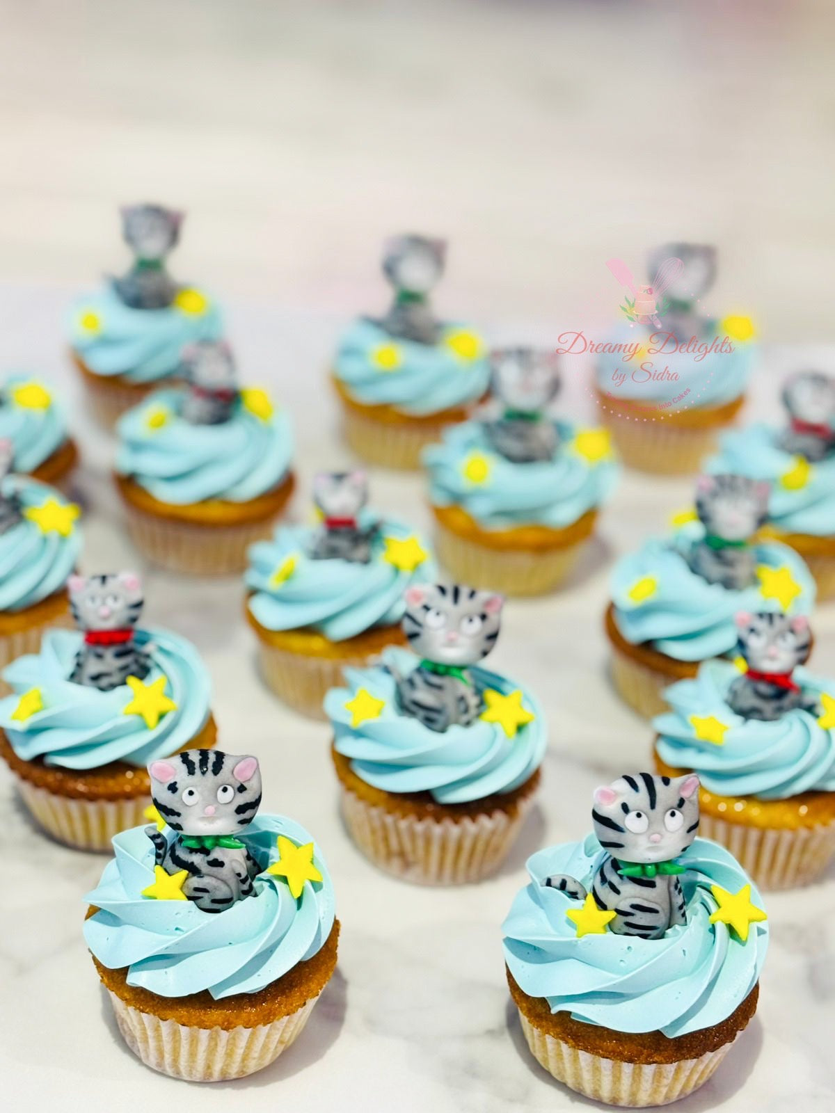 Tabby McTat Themed Cupcakes