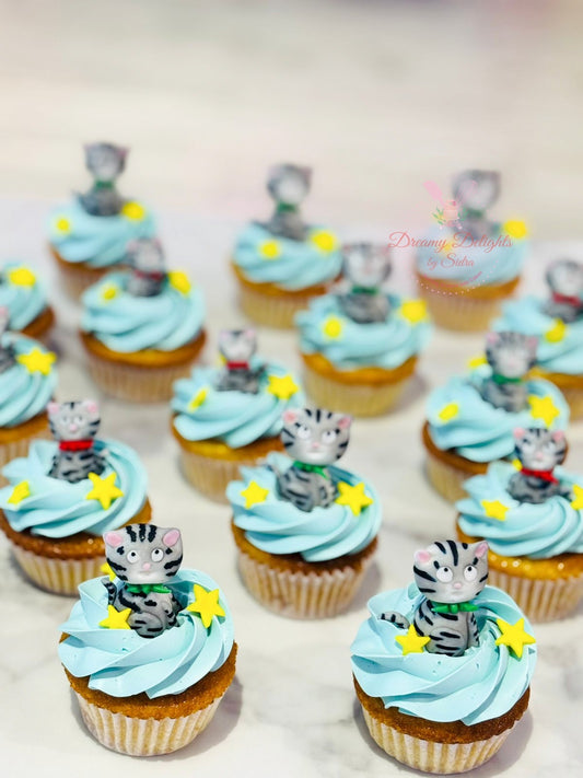 Tabby McTat Themed Cupcakes